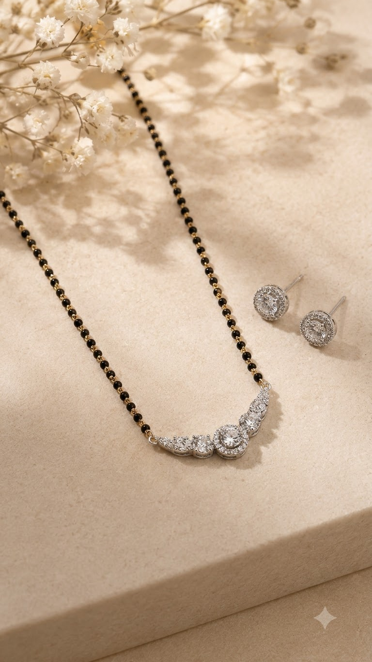 925 Silver Mangalsutra — Edit Details (Design 06)