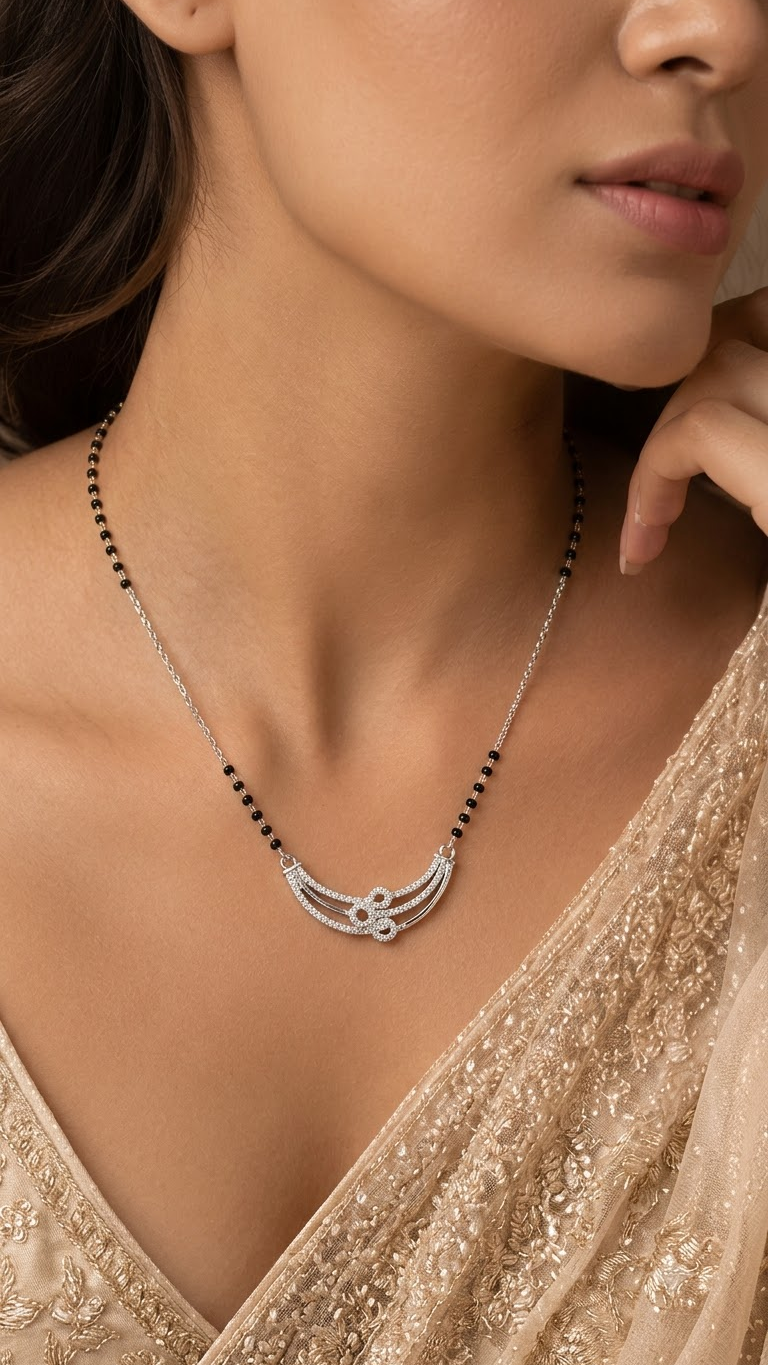 925 Silver Mangalsutra — Edit Details (Design 07)
