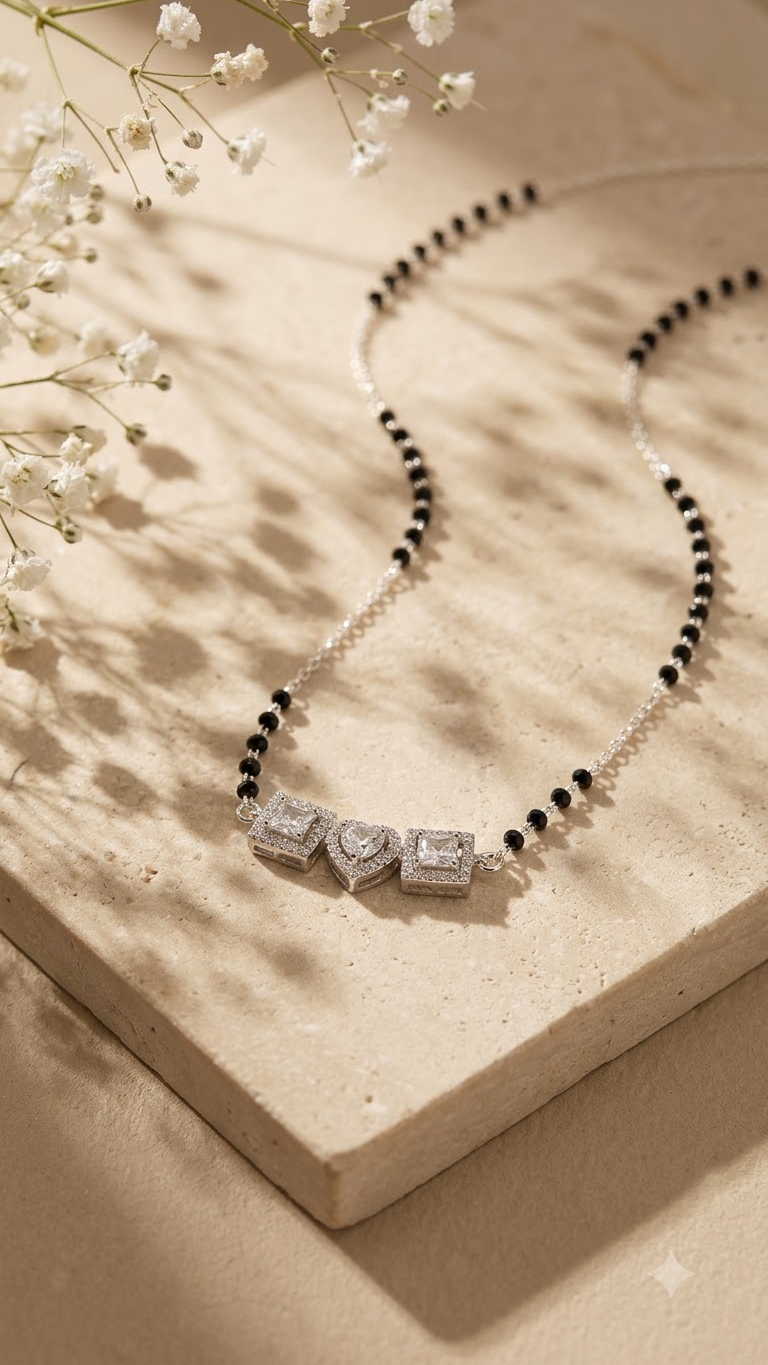 925 Silver Mangalsutra — Edit Details (Design 09)