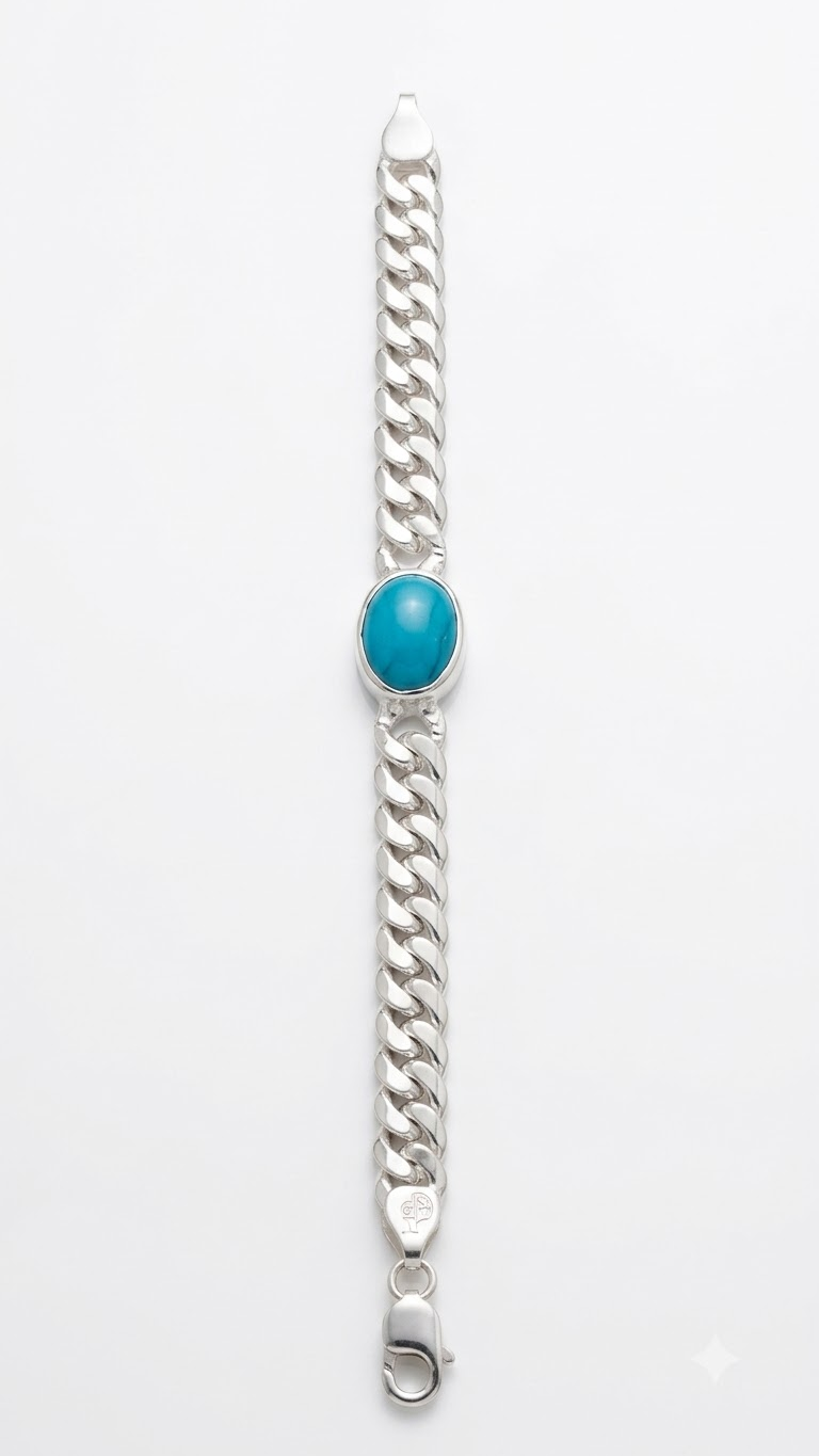 Men's Silver Bracelet — Edit Details (Design 10)