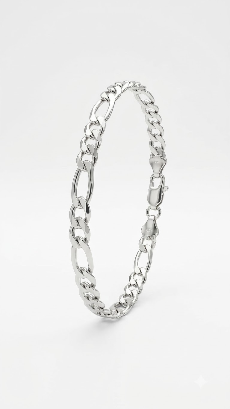 Men's Silver Bracelet — Edit Details (Design 05)